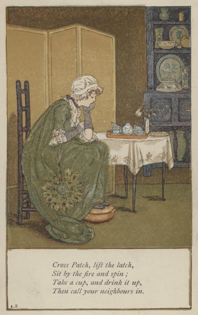 Kreuzflicken, hebe den Riegel von Kate Greenaway
