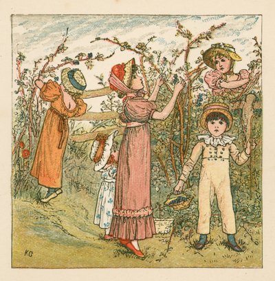 Brombeeren pflücken von Kate Greenaway