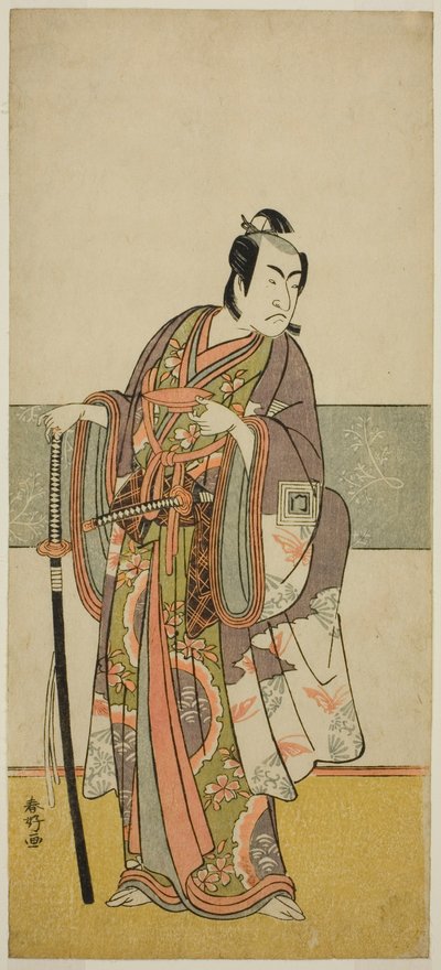 Der Schauspieler Ichikawa Monnosuke II in einer unbekannten Rolle von Katsukawa Shunkо̄