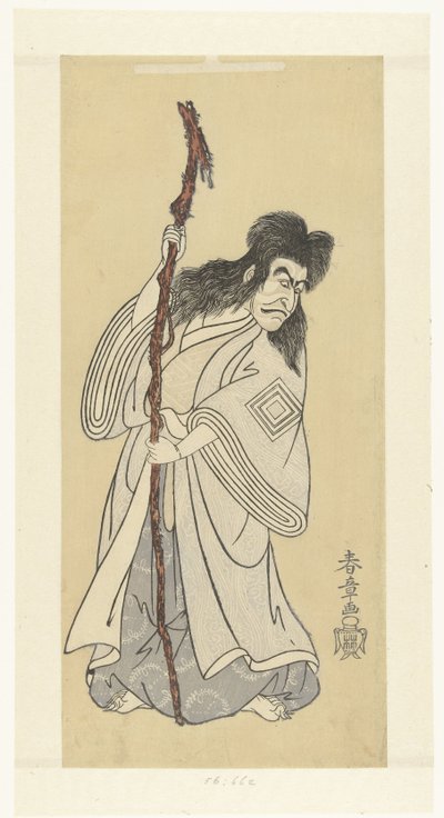 Schauspieler Ichikawa Danjuro IV in der Rolle des Geistes Ki no Natora von Katsukawa Shunsho
