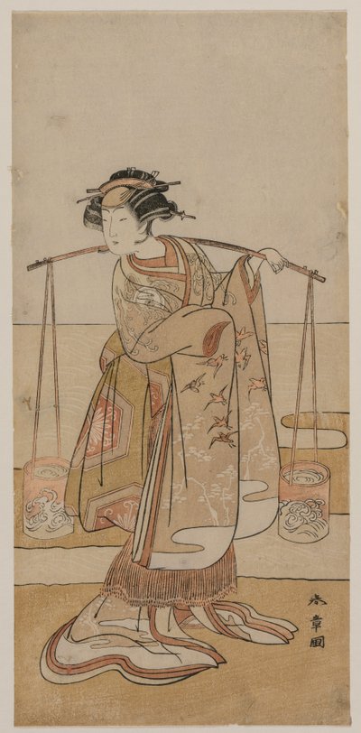 Iwai Hanshiro IV als Murasame oder Matsukaze von Katsukawa Shunsho