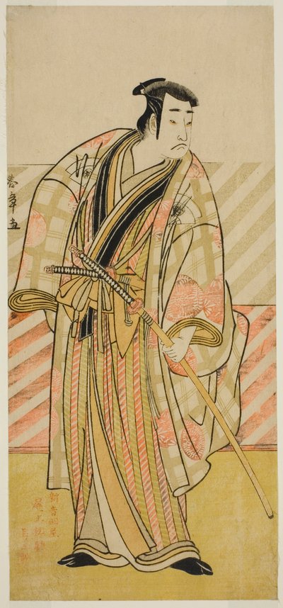 Der Schauspieler Onoe Matsusuke I in einer unidentifizierten Rolle von Katsukawa Shunsho