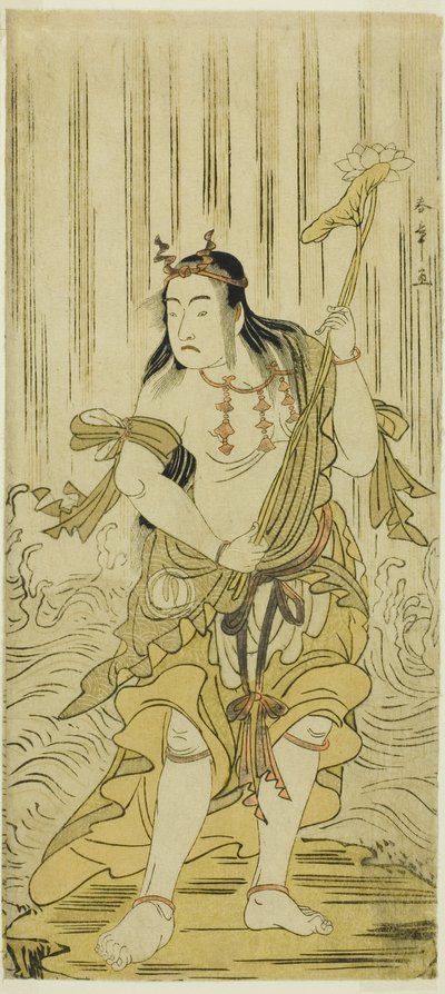 Der Schauspieler Sawamura Sojuro III als Kongara Doji im Stück Kitekaeru Nishiki no Wakayaka, aufgeführt im Nakamura-Theater im elften Monat, 1780 von Katsukawa Shunsho