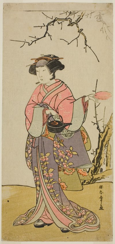 Der Schauspieler Yamashita Kinsaku II in einer unidentifizierten Rolle von Katsukawa Shunsho