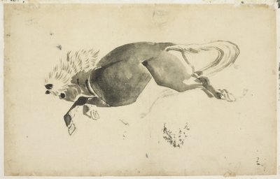 Laufendes Pferd von Katsushika (school of) Hokusai