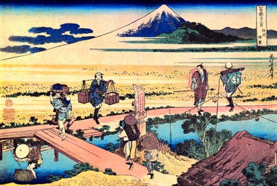 36 Ansichten des Berges Fuji, Japan: Ansicht von Nakahara in der Provinz Sagami, Japan von Katsushika Hokusai