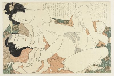 Ehepaar bei der Liebe von Katsushika Hokusai