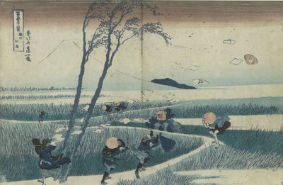 Ejiri in der Provinz Suruga aus der Serie Sechsunddreißig Ansichten des Berges Fuji, ca. 1830 von Katsushika Hokusai