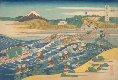Fuji von Kanaya am Tokaido gesehen, aus der Serie Thir..., ca. 1830-32 von Katsushika Hokusai