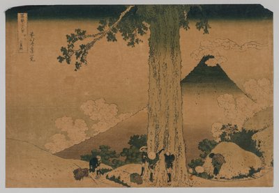Fuji vom Pass von Mishima, Provinz Koshu von Katsushika Hokusai
