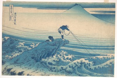 Kajikazawa in der Provinz Kai, aus der Serie Sechsunddreißig Ansichten des Berges Fuji von Katsushika Hokusai