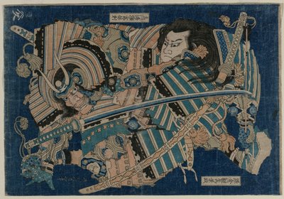 Kamakura no Gengoro ergreift Torinoumi Tasaburo von Katsushika Hokusai