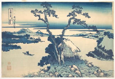 See Suwa in der Provinz Shinano, aus der Serie Sechsunddreißig Ansichten des Berges Fuji von Katsushika Hokusai