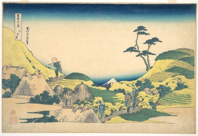 Unteres Meguro (Shimo Meguro), aus der Serie Sechsunddreißig Ansichten des Berges Fuji (Fugaku sanjūrokkei) von Katsushika Hokusai