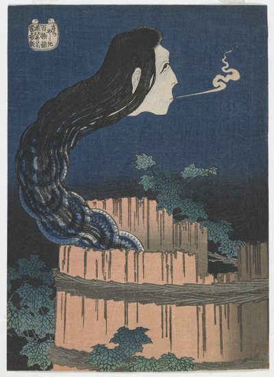 Hundert Geistergeschichten: Sarayashiki, Edo-Zeit, 1831-32 von Katsushika Hokusai