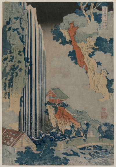 Ono-Wasserfall an der Kiso-Straße (aus der Serie Eine Tour der Wasserfälle in den Provinzen) von Katsushika Hokusai