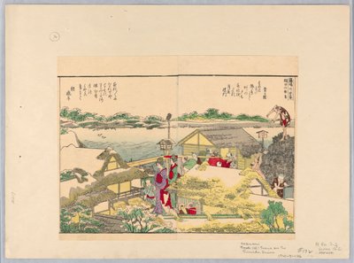 Szene am Sumida-Fluss von Katsushika Hokusai