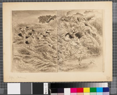 Szenen aus dem Krieg zwischen Japan und Korea, Ende des 18. bis erste Hälfte des 19. Jahrhunderts von Katsushika Hokusai