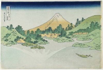 Oberfläche des Wassers bei Misaka in der Provinz Ko_shu_, 1831-1834 von Katsushika Hokusai