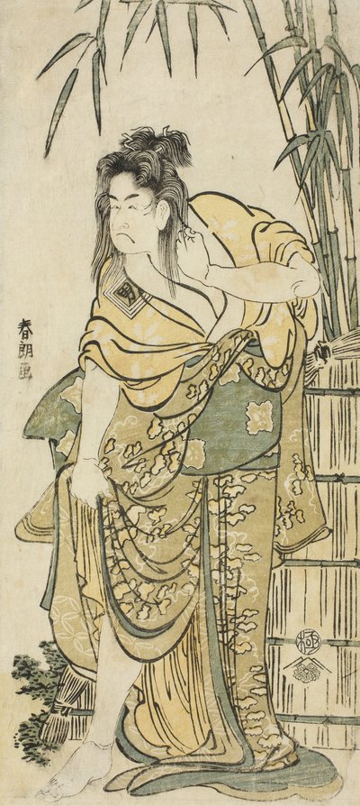 Der Schauspieler Ichikawa Komazo als Frau mit zerzaustem Haar, ca. 1791 von Katsushika Hokusai