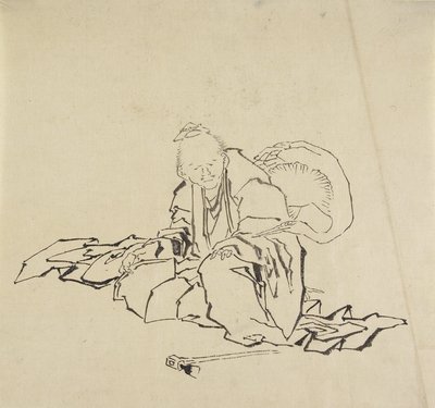 Der Handwerker von Hida von Katsushika Hokusai