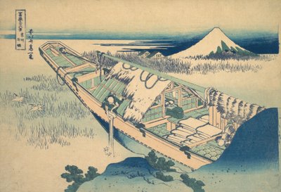 Ushibori in der Provinz Hitachi Joshu Ushibori, aus der Serie Sechsunddreißig Ansichten von..., ca. 1830-32 von Katsushika Hokusai