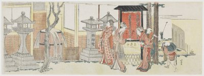 Besuch des Oji Inari Schreins, 1801-05 von Katsushika Hokusai