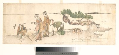 Frauen in einer Landschaft von Katsushika Hokusai