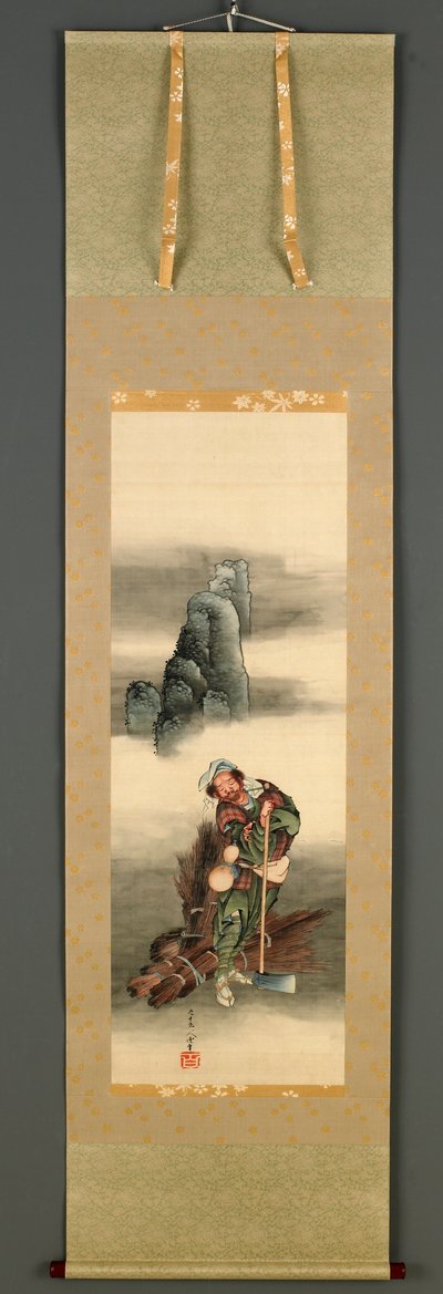 Holzfäller, Edo-Periode, 1849 von Katsushika Hokusai