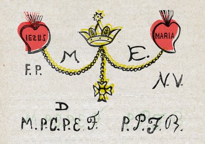 Tätowierte Herzen von Jesus und Maria von Alec Hunter