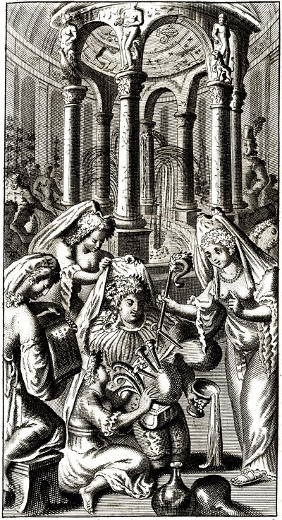 Der fantastische Brunnen, der den Wein schmecken lässt (Rabelais) von Alec Hunter
