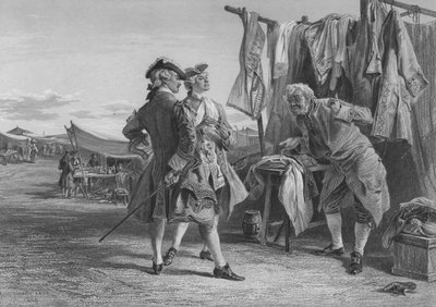 Der Streit zwischen dem Hausierer und Cleveland auf dem Jahrmarkt von Kirkwall von Keeley Halswelle