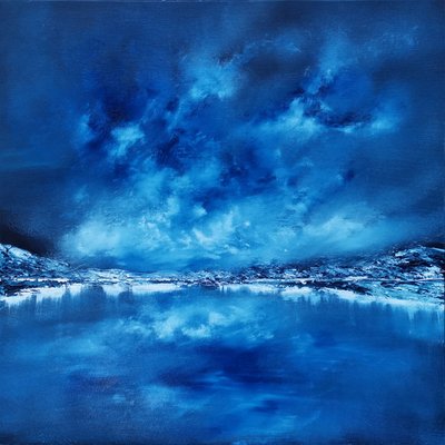 Tiefer blauer Nachtsee von Kenneth Cowins
