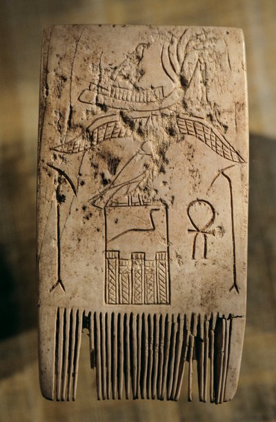 Elfenbeinkamm des frühdynastischen Herrschers Djer, Abydos, Ägypten, 2005 von Kenneth Garrett
