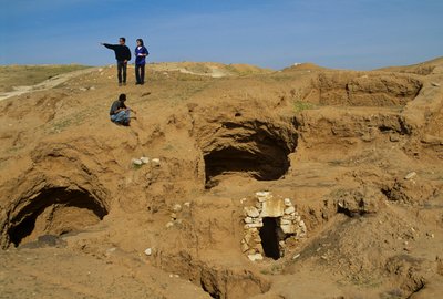 Shiqmim, ca. 4200 v. Chr., Kupferzeitliches Dorf mit unterirdischem Lager, Israel von Kenneth Garrett