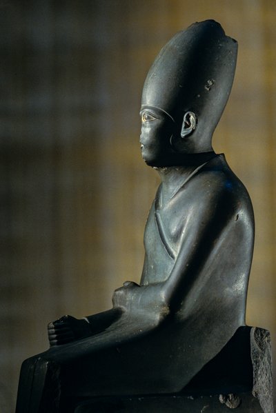 Statue von Khasekhem, Hierakonpolis, 2. Dynastie-Pharao, Ägypten, 2005 von Kenneth Garrett