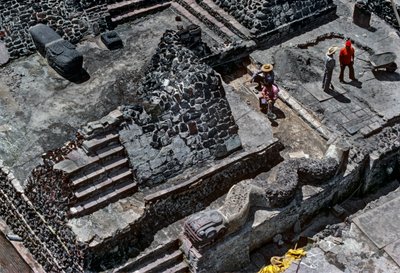 Tenochtitlan, Templo Mayor, Azteken, Kalender, Mexiko, Archäologie, Mexiko-Stadt von Kenneth Garrett