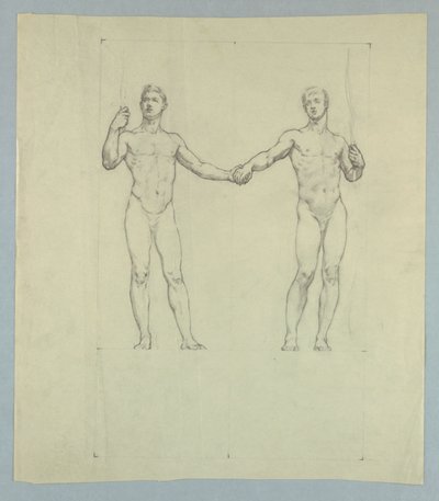 Figurenstudie für das Siegel des University Club, New York von Kenyon Cox