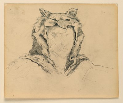 Studie für "Jagd," "Der Fortschritt der Zivilisation: Jagd, Viehzucht, Landwirtschaft" State Capitol, Des Moines, IA von Kenyon Cox
