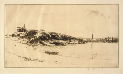 Der Fischwehr, Küste von Maine von Kerr Eby