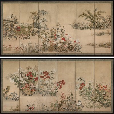 Blumen und Gräser von Kitagawa Sosetsu