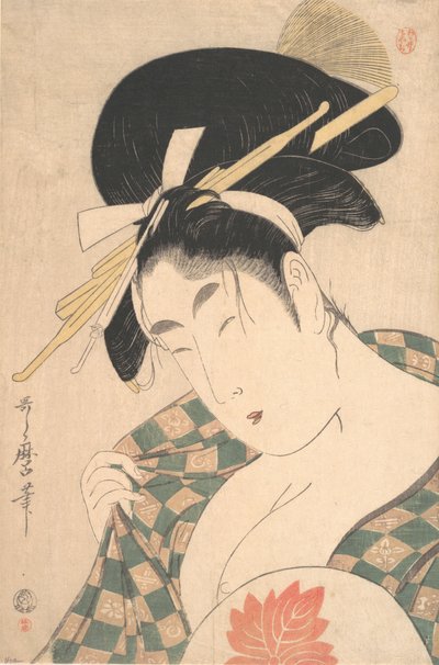 Eine Kurtisane, spätes 18. - frühes 19. Jahrhundert von Kitagawa Utamaro