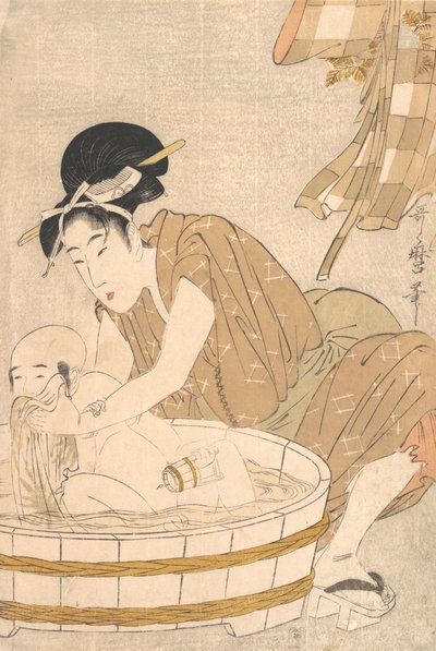Badezeit Gyozui, ca. 1801 von Kitagawa Utamaro