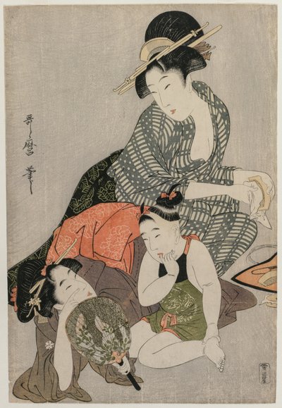 Kämme reinigen, um späte 1790er von Kitagawa Utamaro