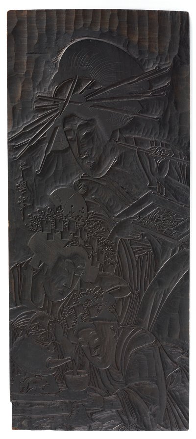 Entwurf von drei Frauenfiguren, Edo-Periode, 1753-1806 von Kitagawa Utamaro