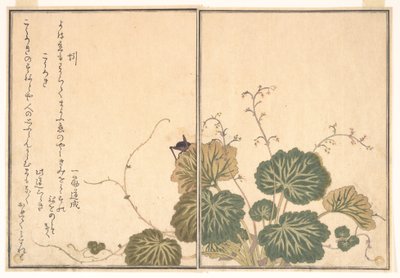 Regenwurm (Mimizu); Grille (Kōrogi), aus dem Bilderbuch der kriechenden Tiere (Ehon mushi erami) von Kitagawa Utamaro