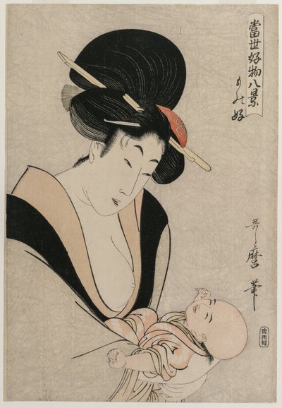 Lieblingsdinge aus der Serie Acht Ansichten der Lieblingsdinge der heutigen Welt von Kitagawa Utamaro