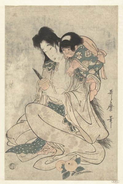 Kintoki und Yamauba von Kitagawa Utamaro