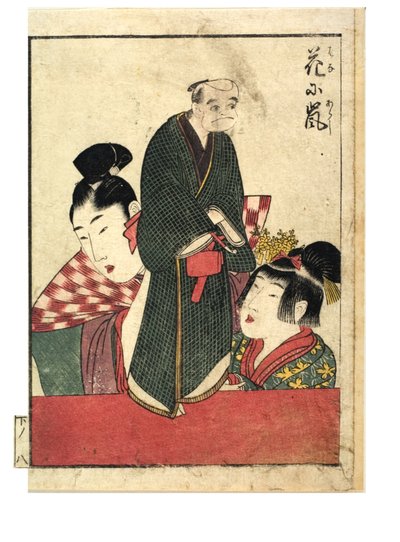 Marionettenszenen mit männlichen und weiblichen Manipulatoren, ca. 1758-1806 (Holzschnitt auf Papier) von Kitagawa Utamaro