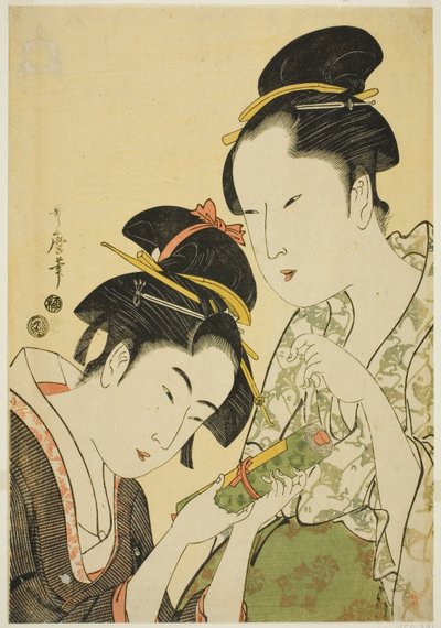 Okita und Ofuji von Kitagawa Utamaro